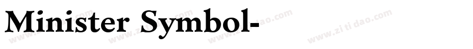 Minister Symbol字体转换